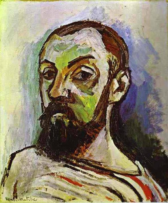 Henri Matisse Self Portrait in a Striped Tshirt oil painting image